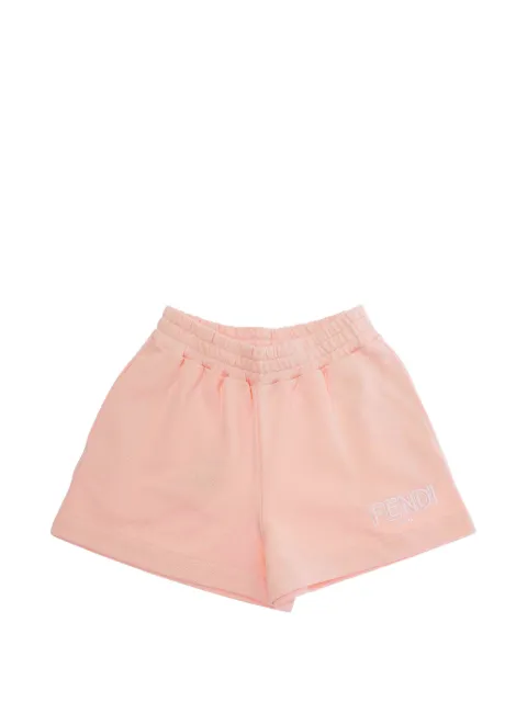 Fendi Kids shorts con detalle del logo