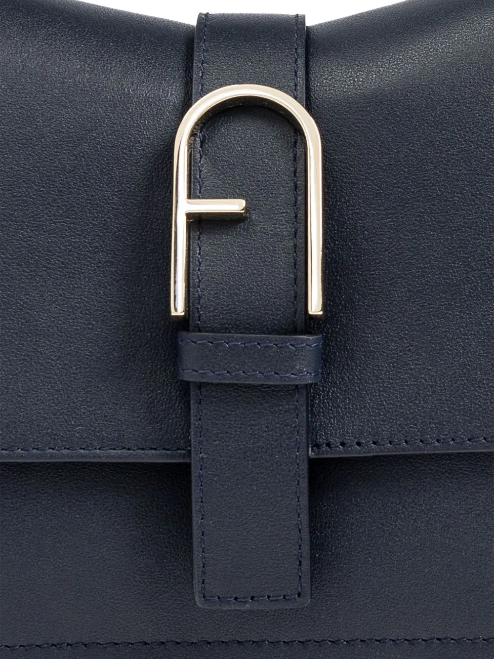 Furla Schoudertas met logogesp Blauw