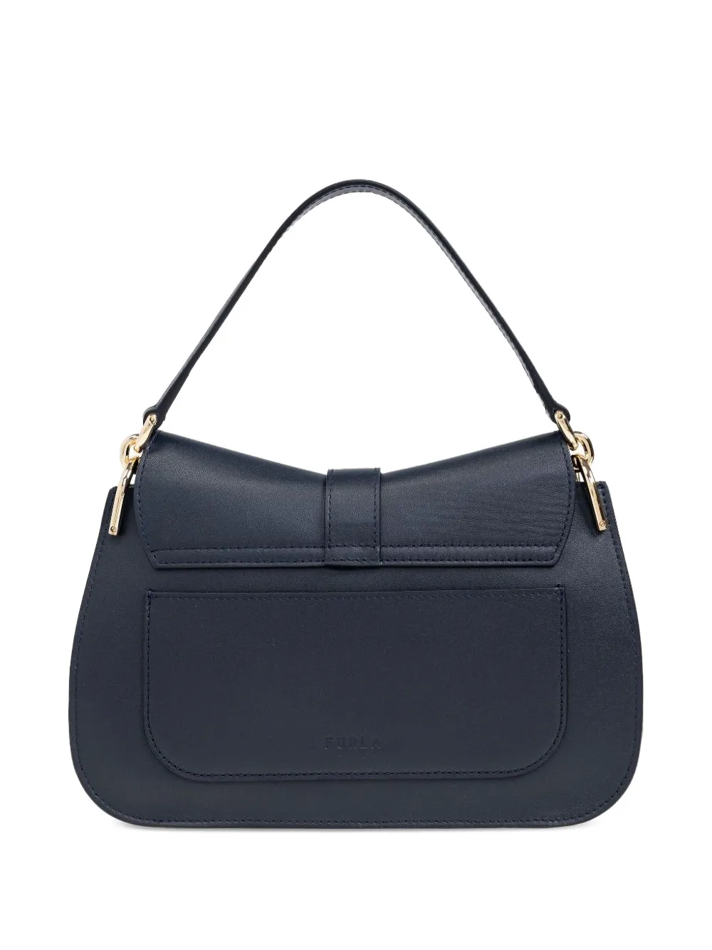 Furla Schoudertas met logogesp Blauw