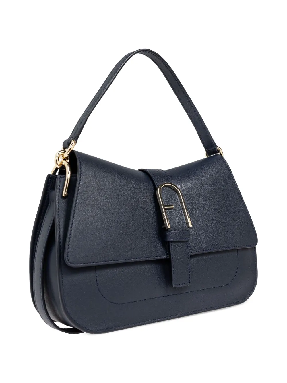 Furla Schoudertas met logogesp Blauw