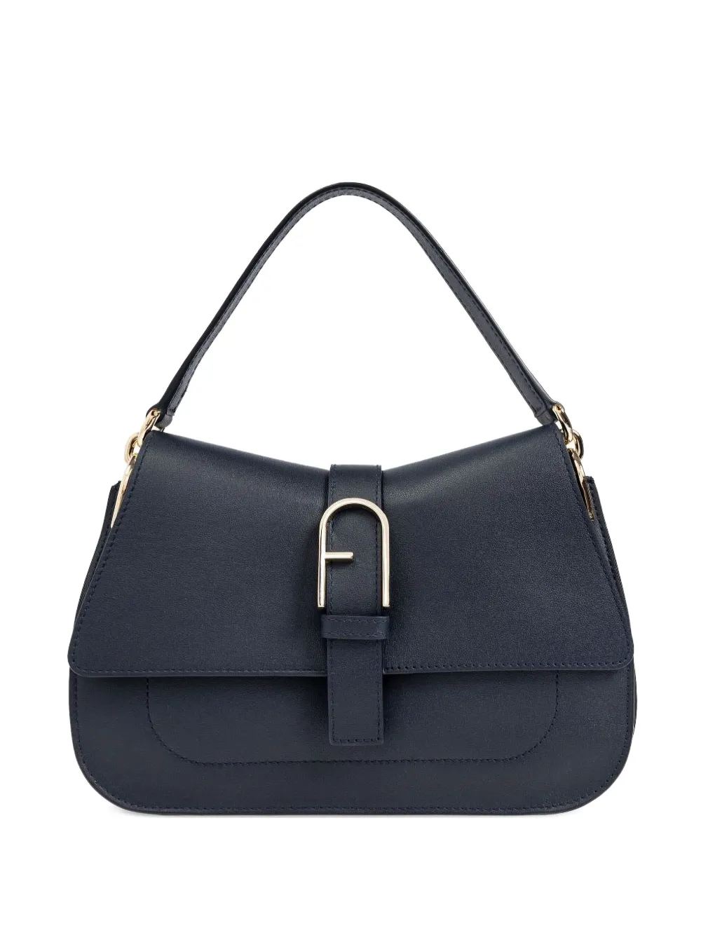 Furla logo-buckle shoulder bag - Blu
