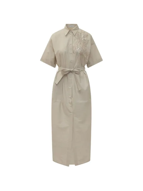 Brunello Cucinelli sequin belt dress