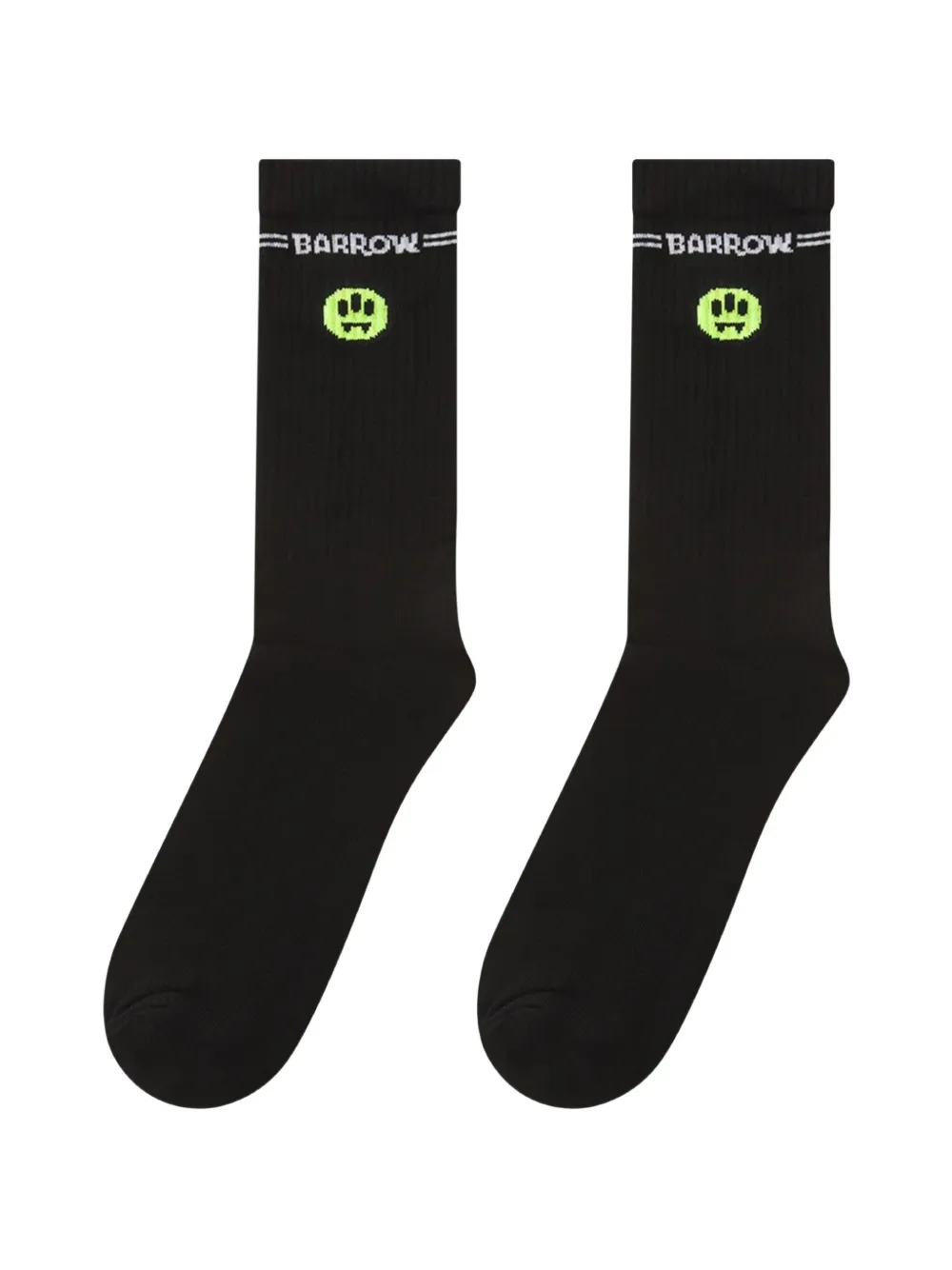 BARROW logo-graphic socks (set of two) - Bianco