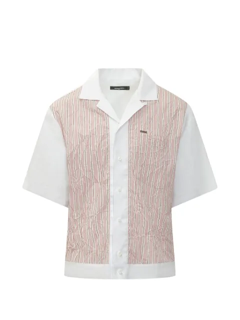 DSQUARED2 striped crinkled-effect shirt