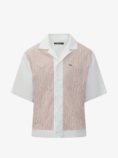 DSQUARED2 Gestreiftes Hemd mit Knitteroptik