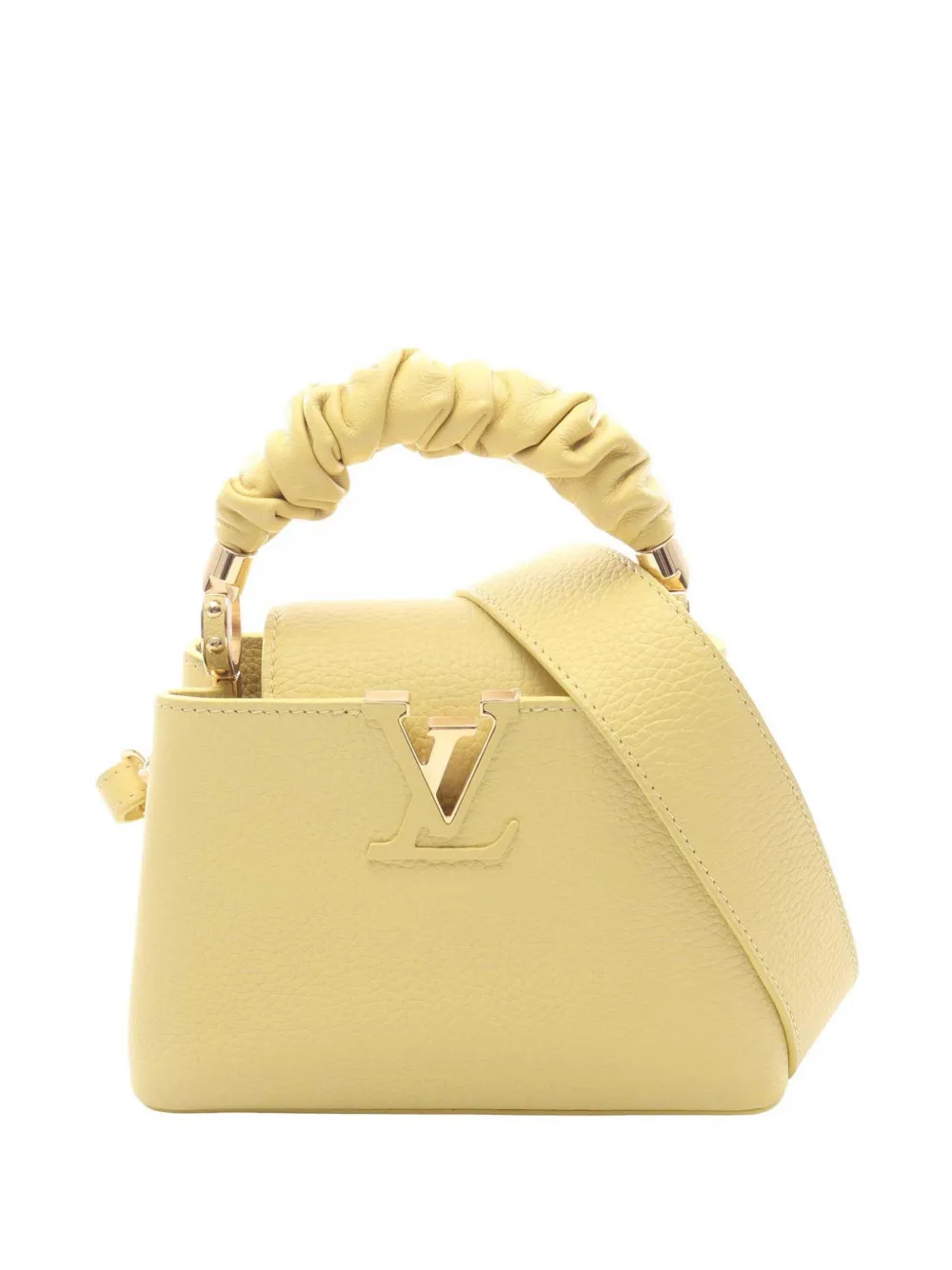 Louis Vuitton Pre-Owned 2021-2026 Taurillon Mini Capucines satchel - Giallo