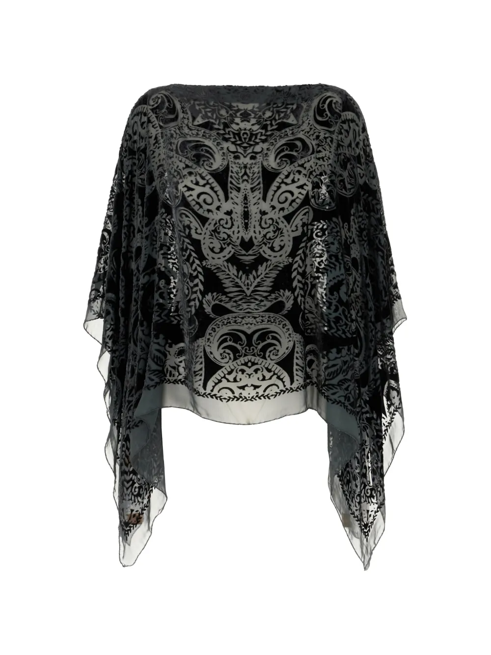 ETRO patterned silk blouse - Nero