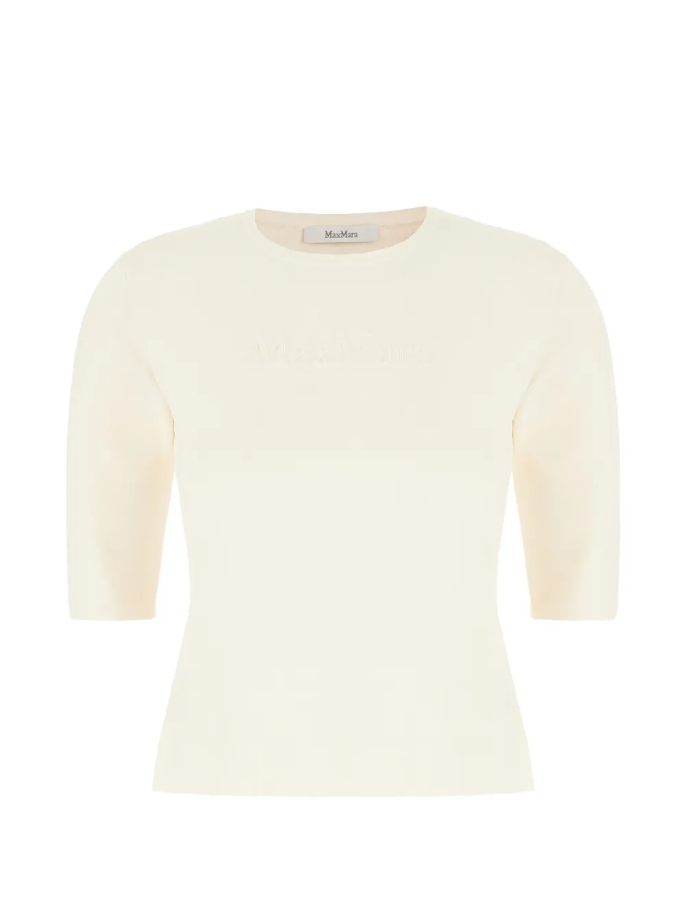 Max Mara embossed T-shirt - Toni neutri