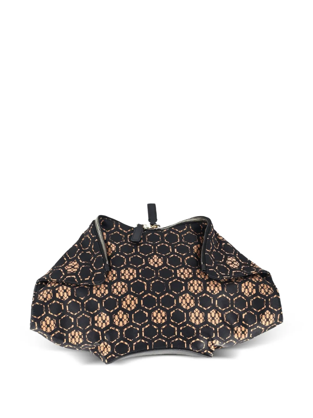  Alexander Mcqueen Pre-owned Manta Printed Leather Clutch - Black 