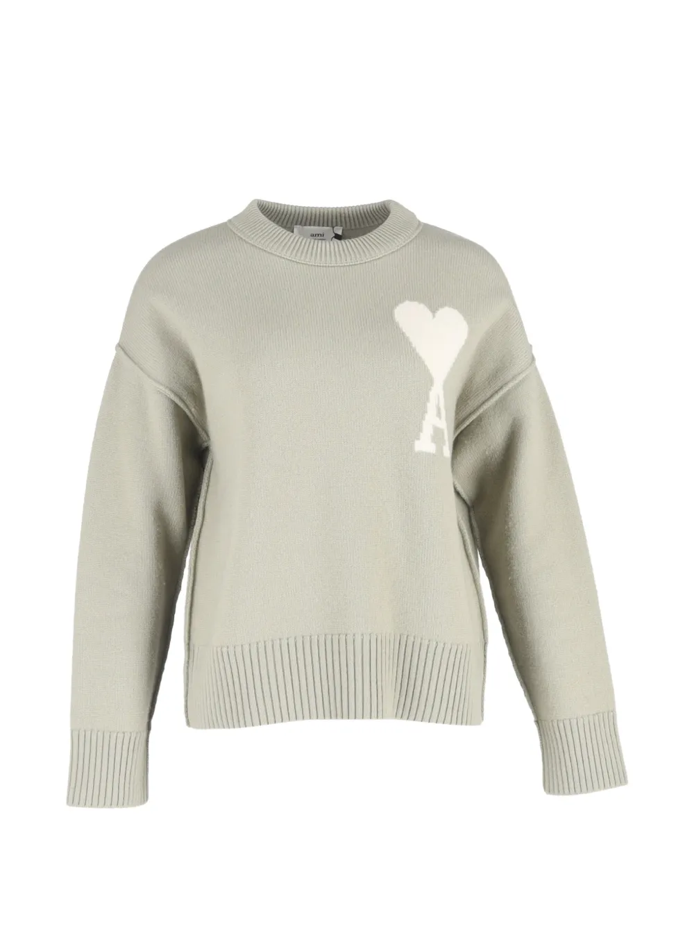 AMI Paris Ami de Cœur crew-neck sweater - Verde