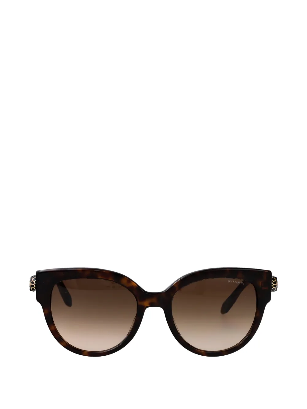 Bvlgari embellishment cat-eye sunglasses - Marrone