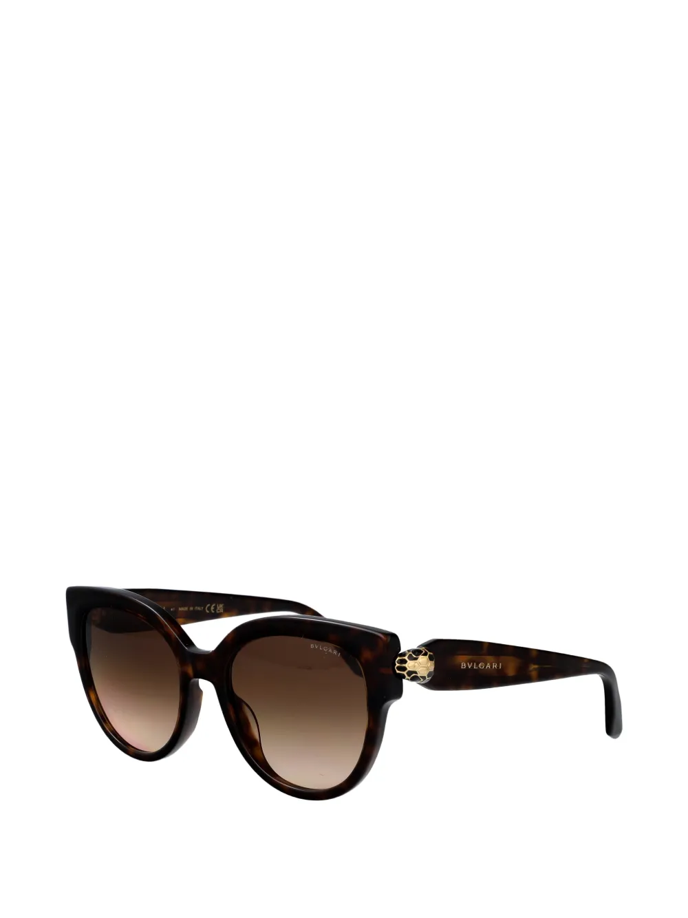  Bvlgari Embellishment Cat-eye Sunglasses - Brown 