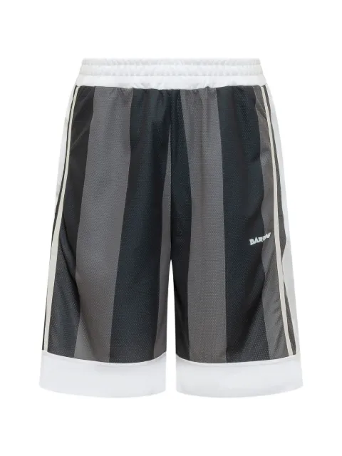 BARROW vertical stripe mesh shorts