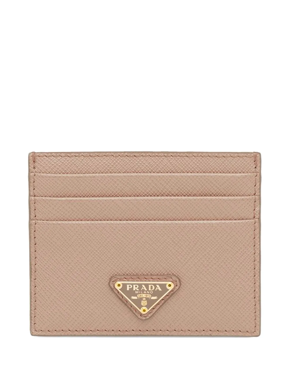 Prada logo card wallet - Toni neutri