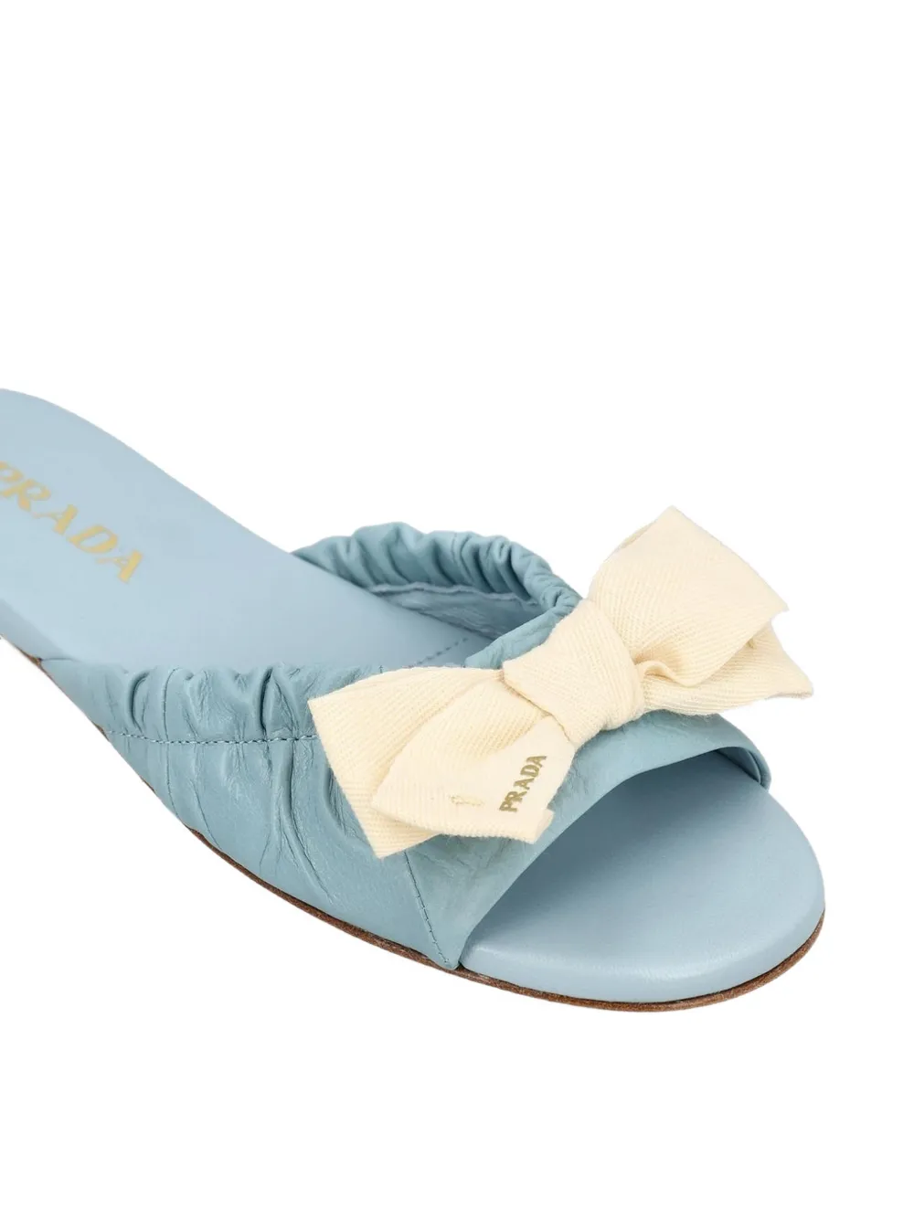 Prada bow-detail sandals Blauw