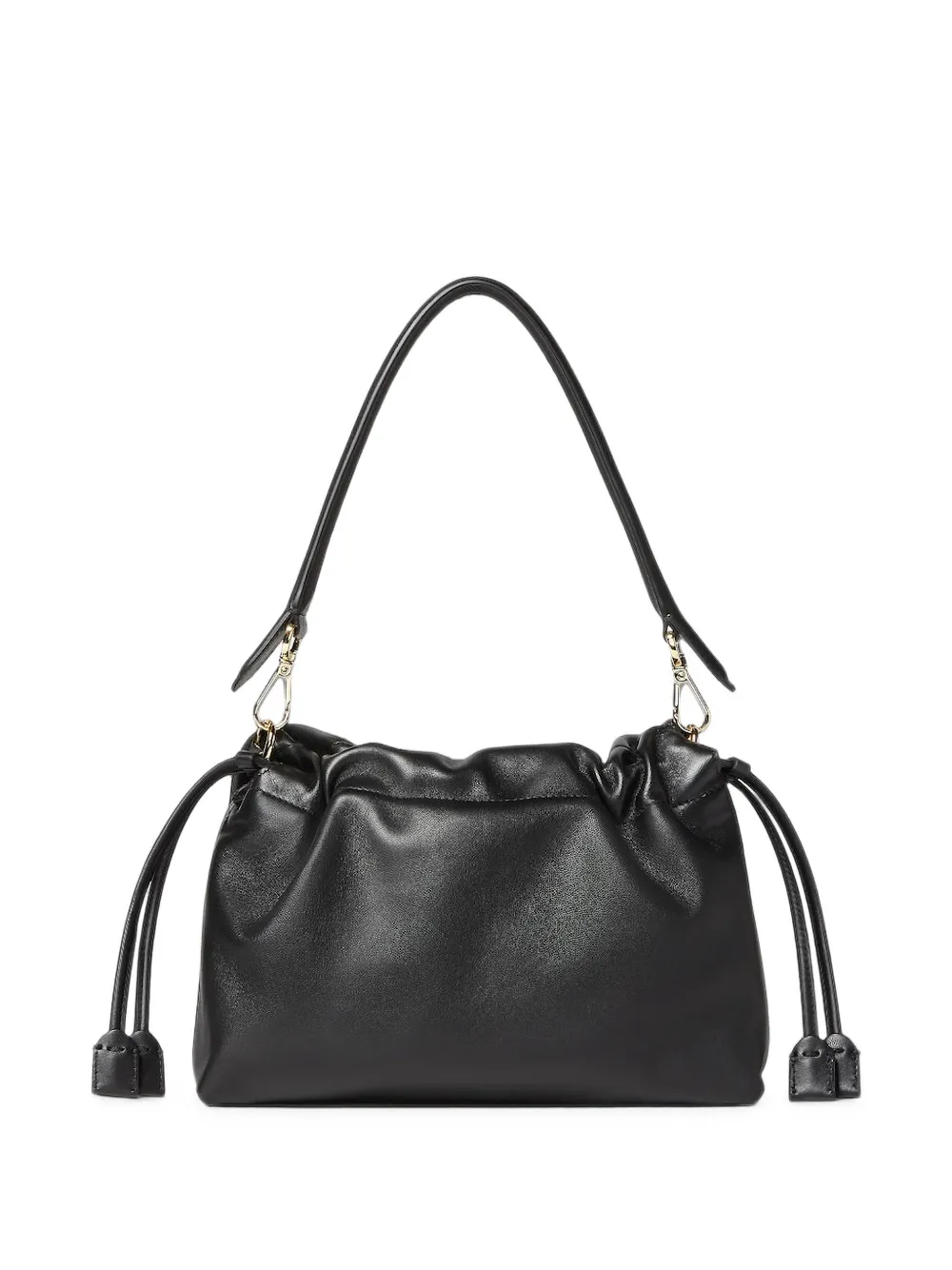 FENDI Medium Mamma Baguette leren schoudertas Zwart