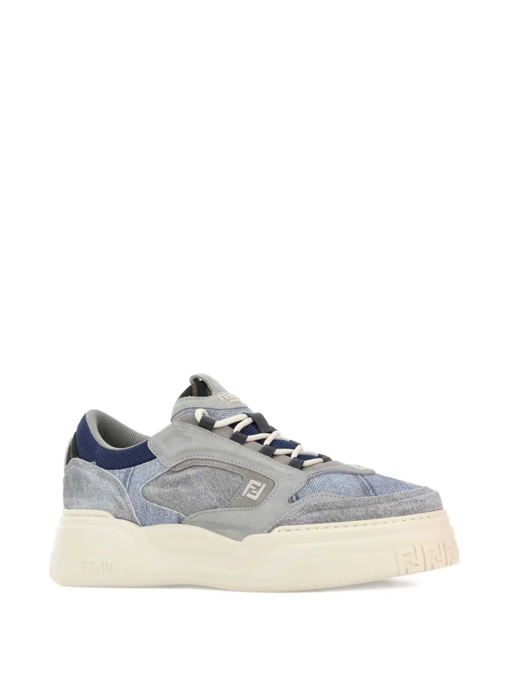 FENDI denim force sneakers Grijs