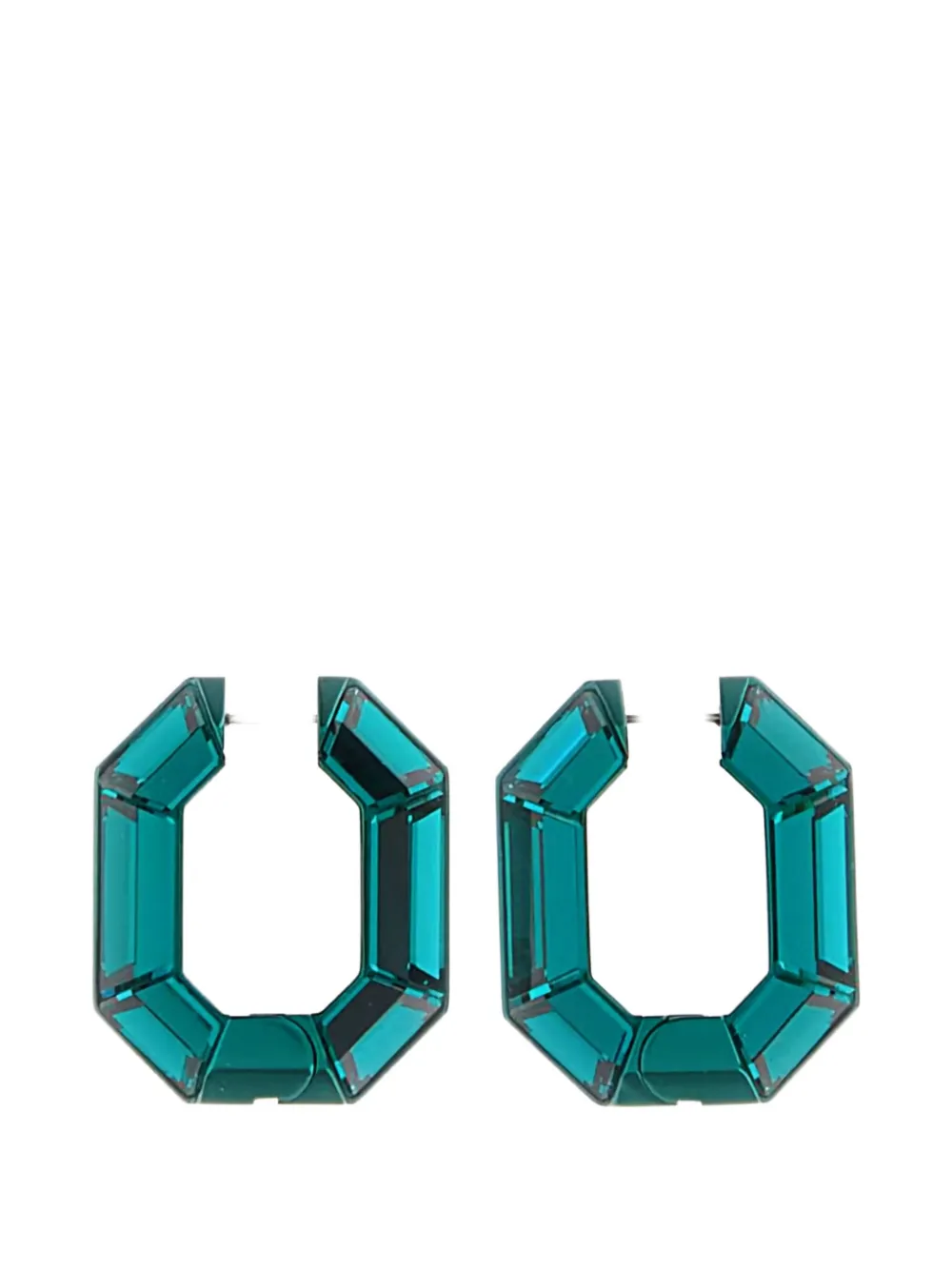 Swarovski Lucent hoop earrings - Verde