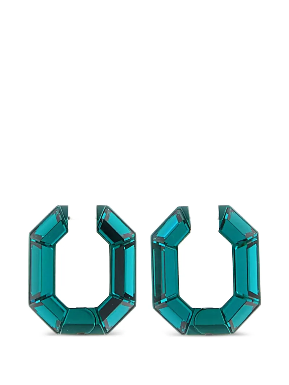 Swarovski Lucent hoop earrings - Verde