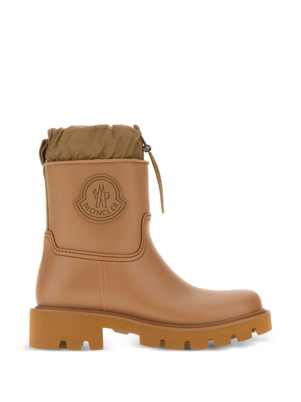Moncler Kickstream rubberen enkellaarzen Beige