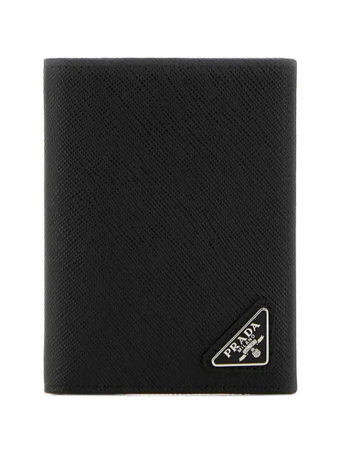 Prada Portemonnaie mit Logo-Schild