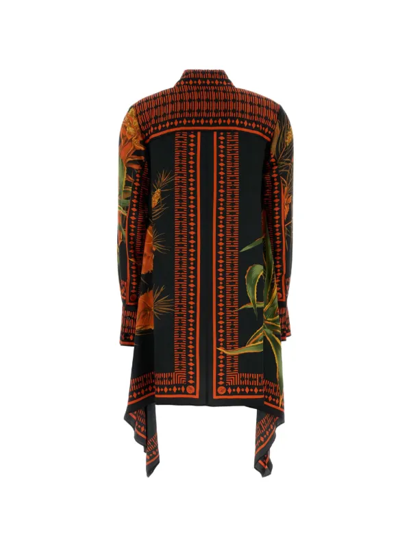 printed mini shirt dress Women's Printed Mini Shirt-Dress (Summer Green Pink, Size 6) J.Crew Factory