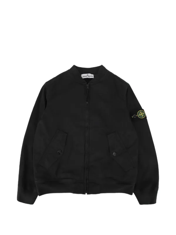 Stone Island Junior パッチポケット ジャケット | ブラック | FARFETCH JP