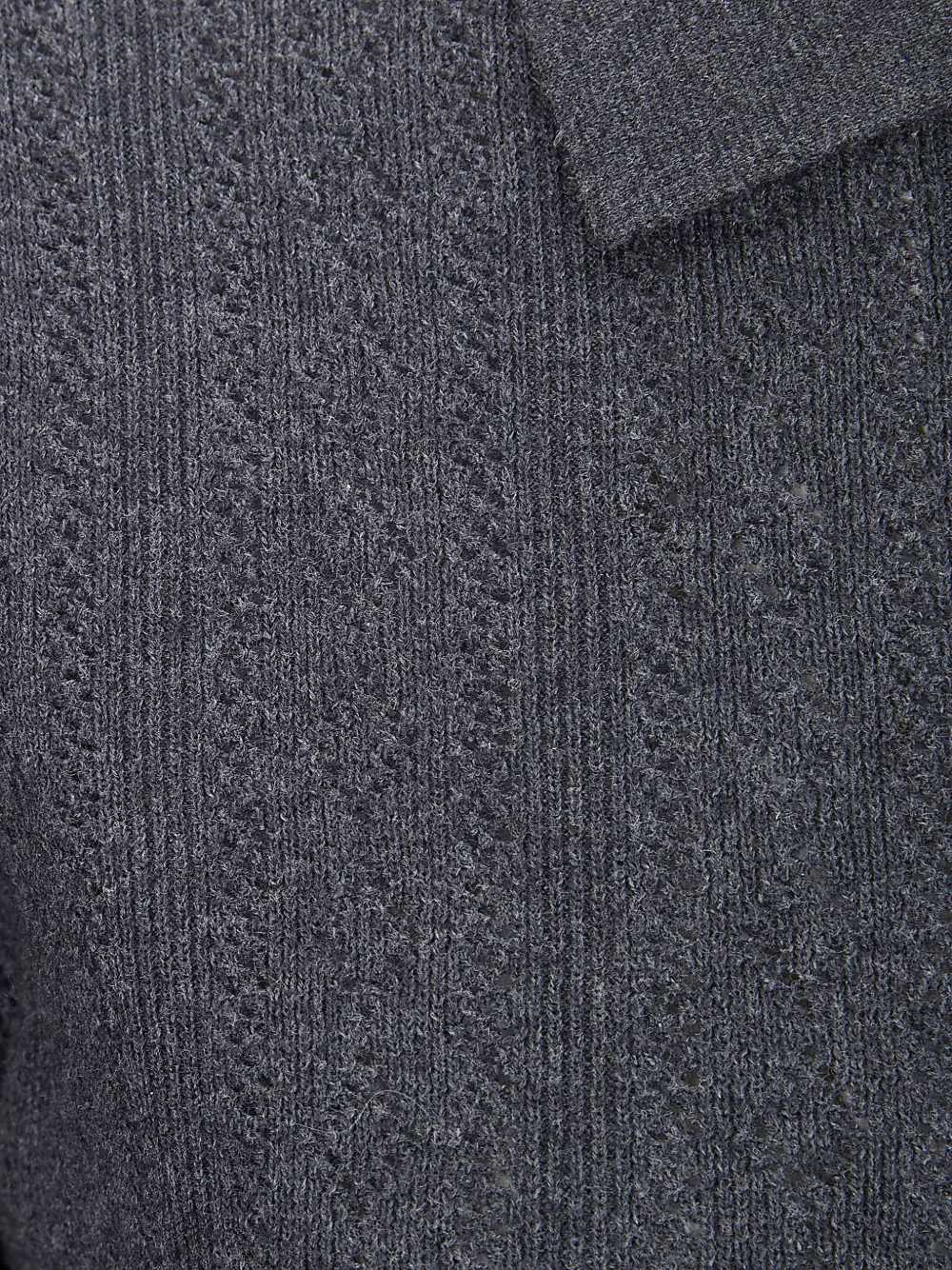  Lisa Yang Cristine Buttoned Polo Top - Grey 