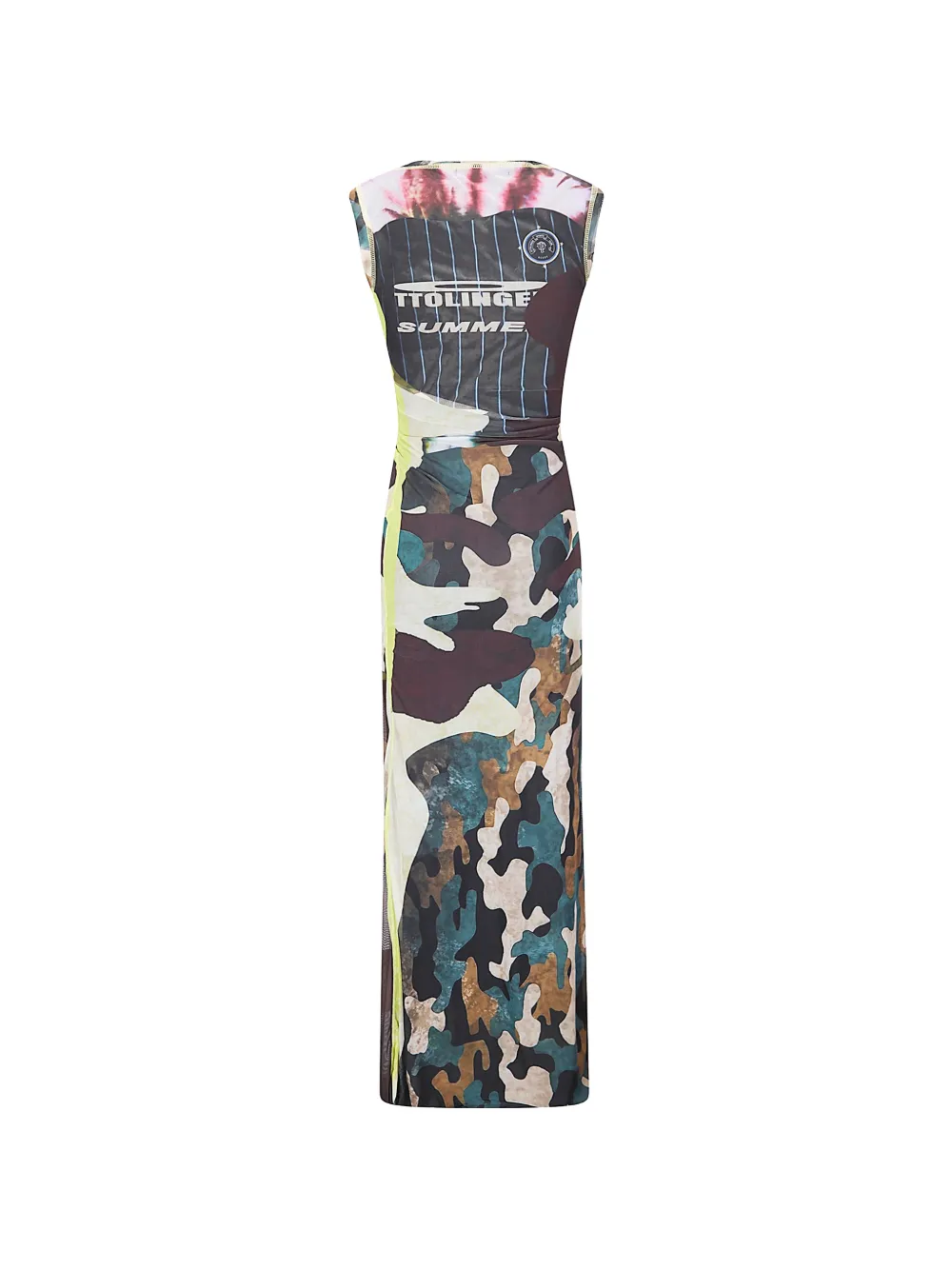 camouflage maxi dress