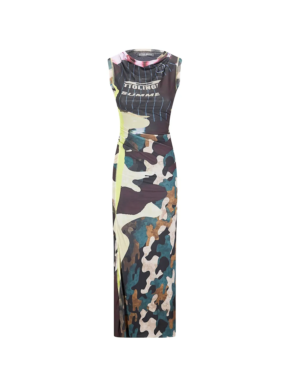 Ottolinger camouflage maxi dress - Nero
