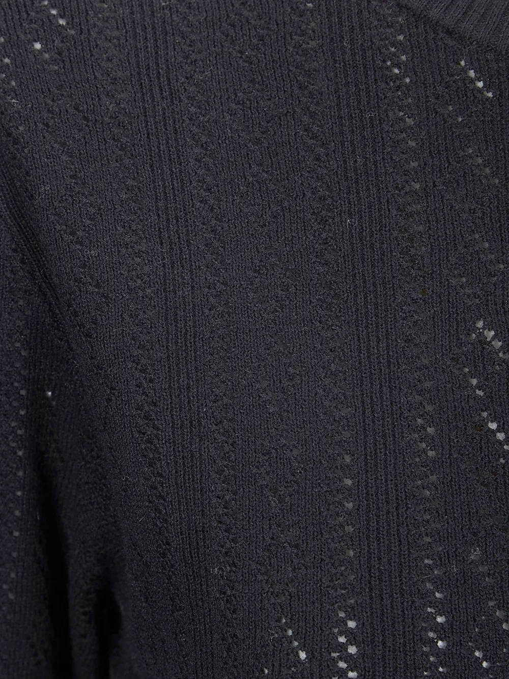  Lisa Yang Openwork Crew-neck T-shirt - Black 