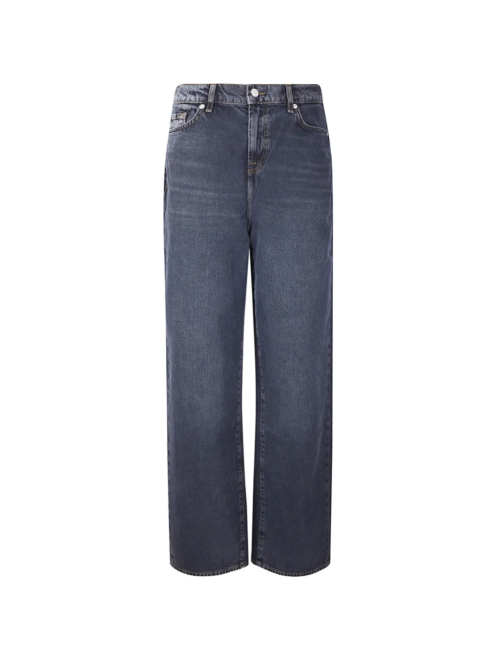7 For All Mankind wide-leg jeans - Blau