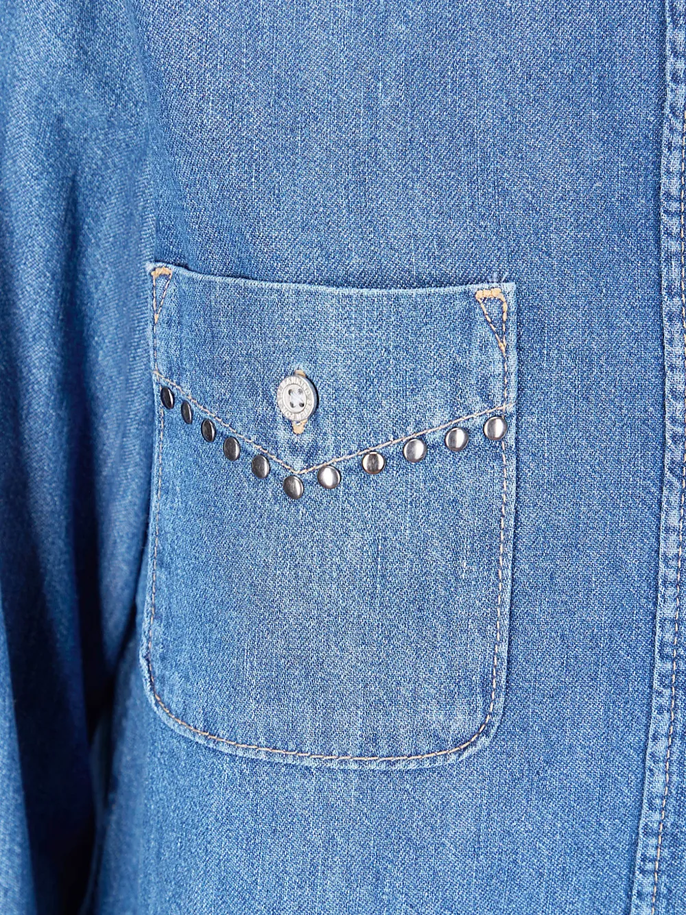  7 For All Mankind Studded Shirt - Blue 