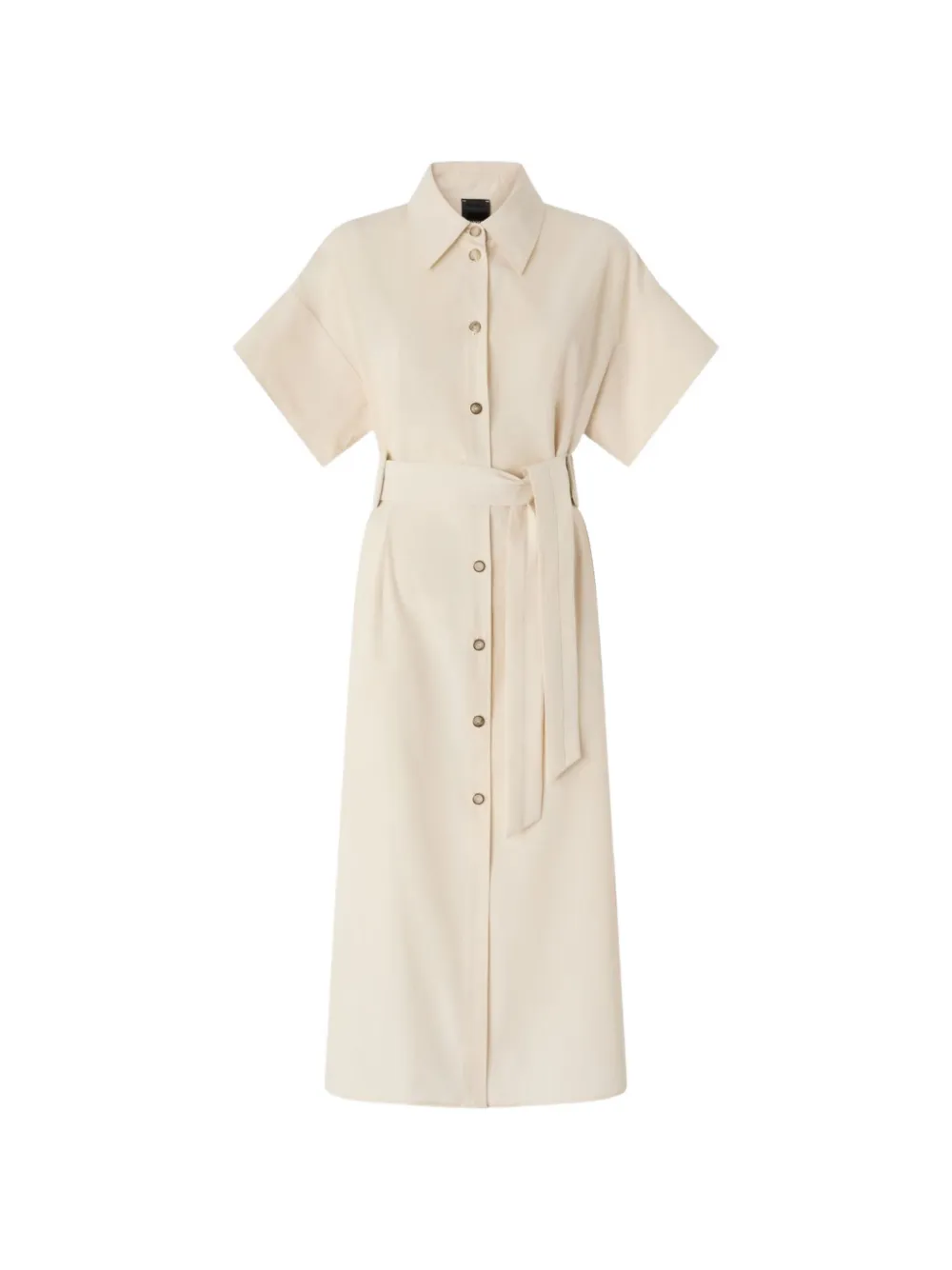 PINKO button belted midi shirt dress - Toni neutri