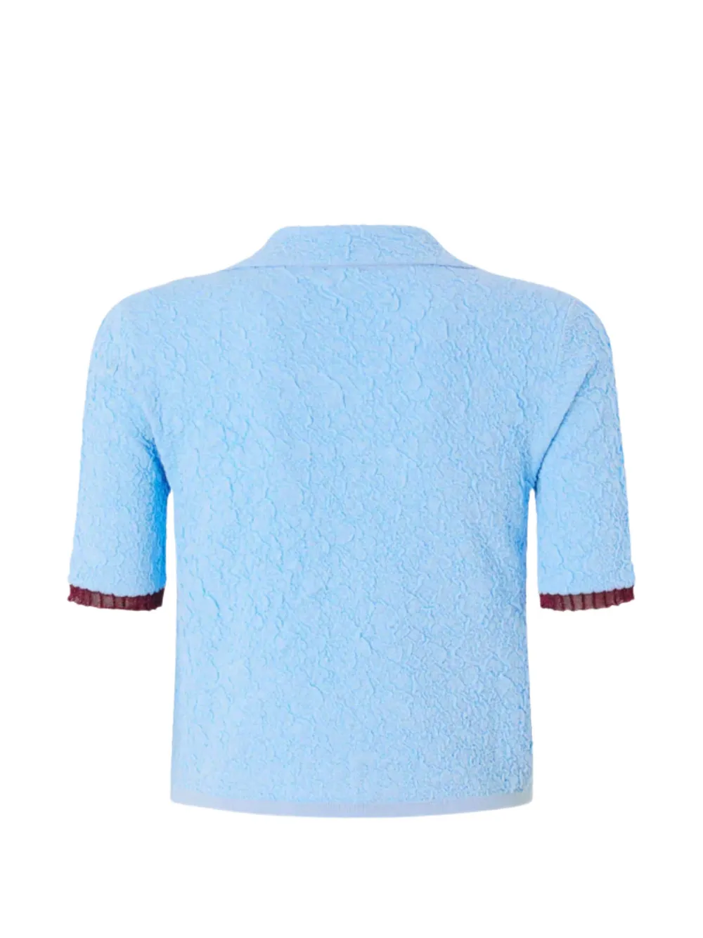 PINKO Blouse met textuur en kraag Blauw