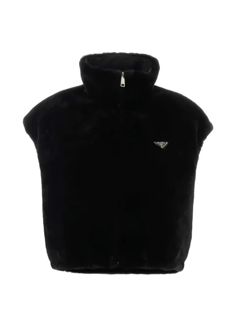 Prada high-neck zipped gilet