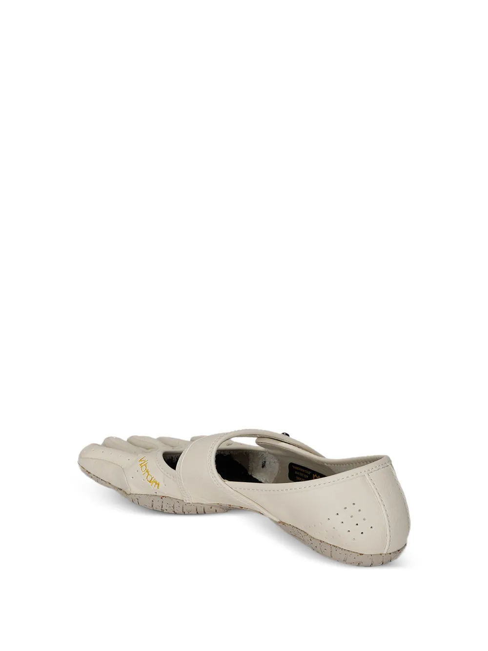  Vibram Jane Evo Perforated Strap Ballet Flats - Neutrals 