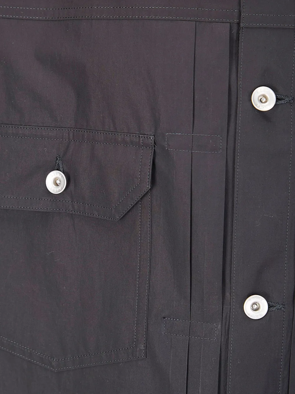 sacai Shirtjack met print Grijs