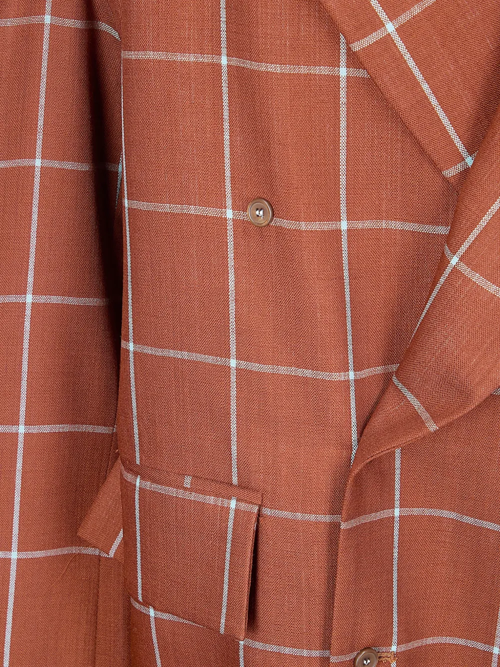  Jejia Olly Check Blazer - Brown 