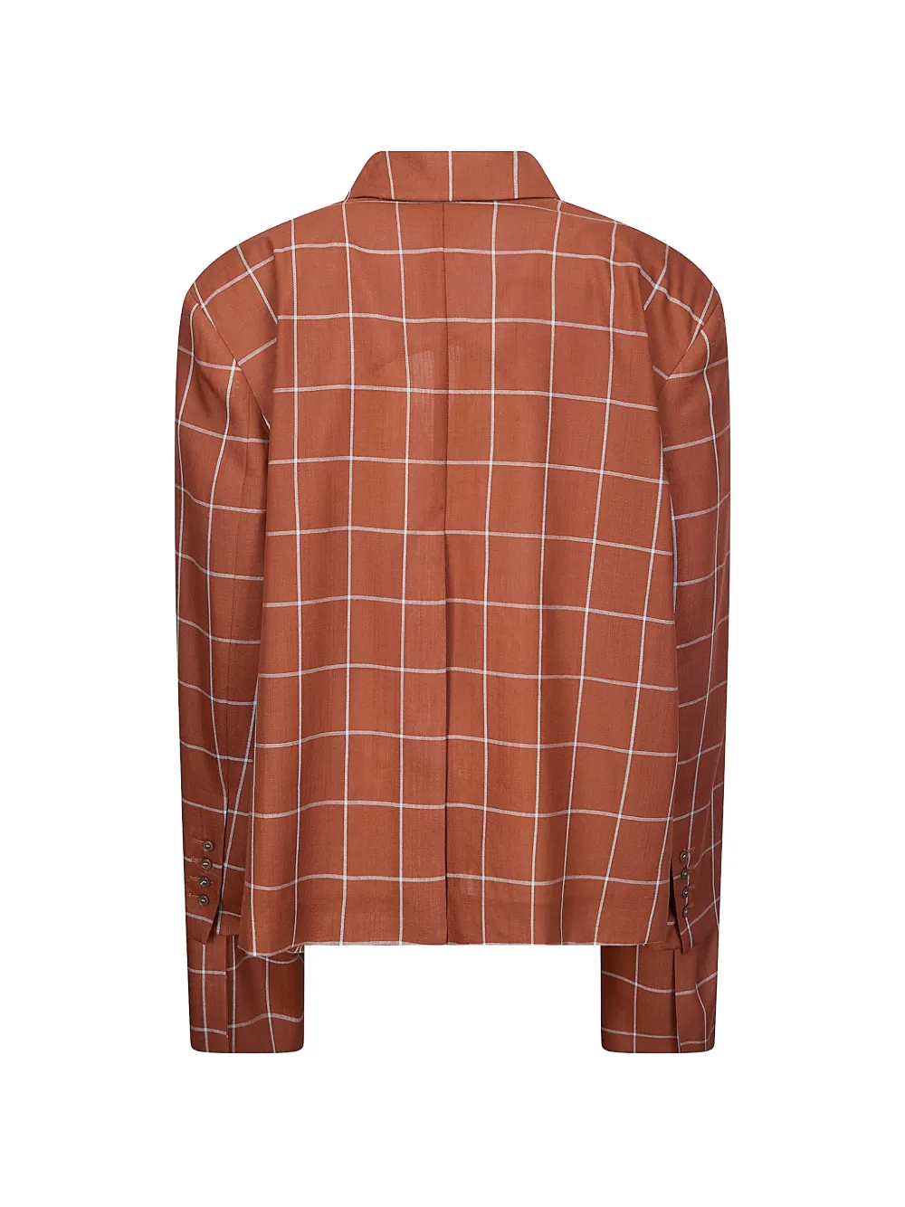  Jejia Olly Check Blazer - Brown 