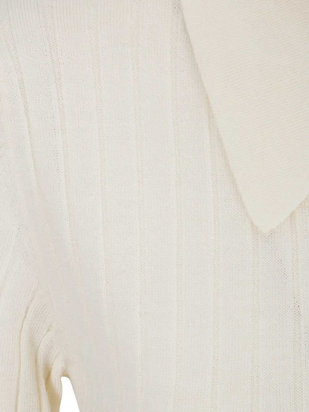  A.p.c. Ribbed Polo Top - Neutrals 
