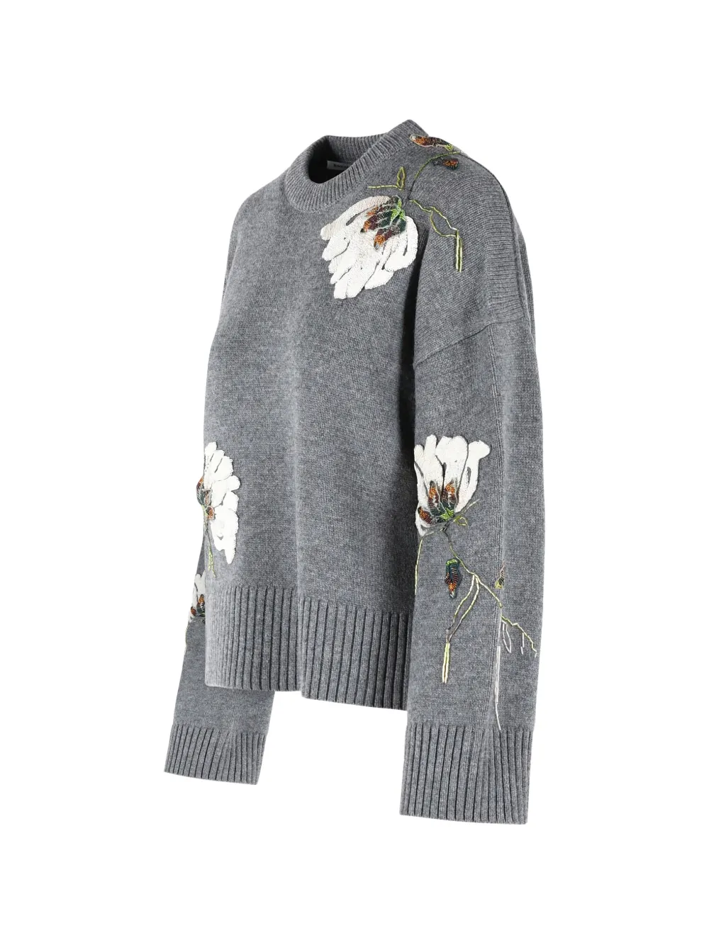 Dawna Rhinestone-Floral Sweater