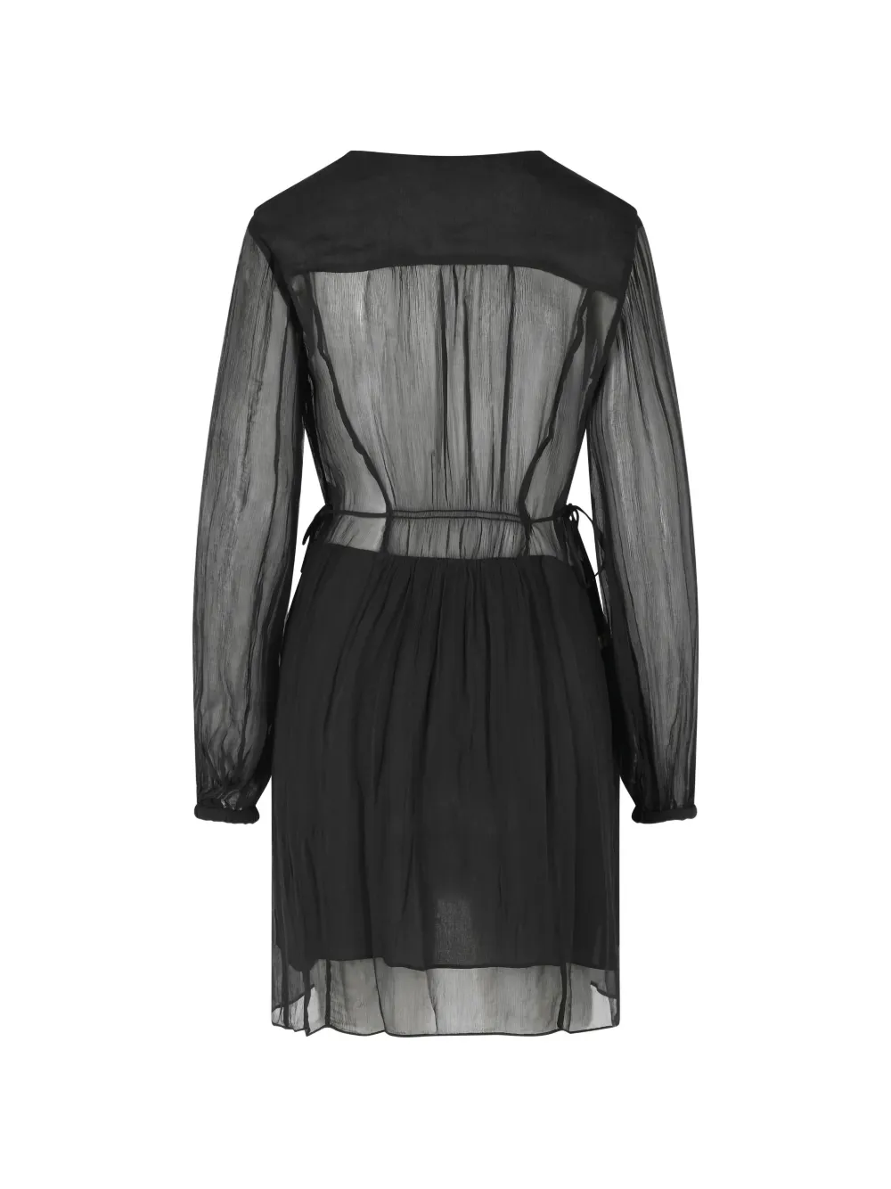  Marant étoile V-neck Button Dress - Black 