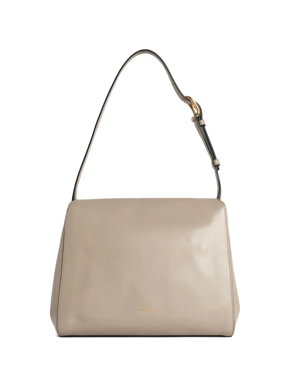 Punched Logo Shoulder Bag