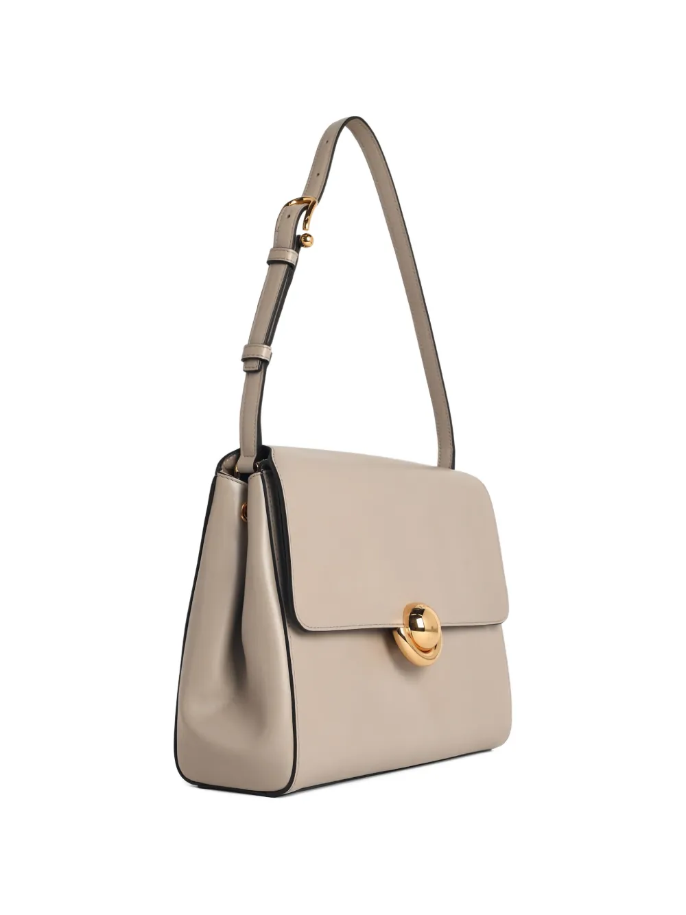 Punched Logo Shoulder Bag