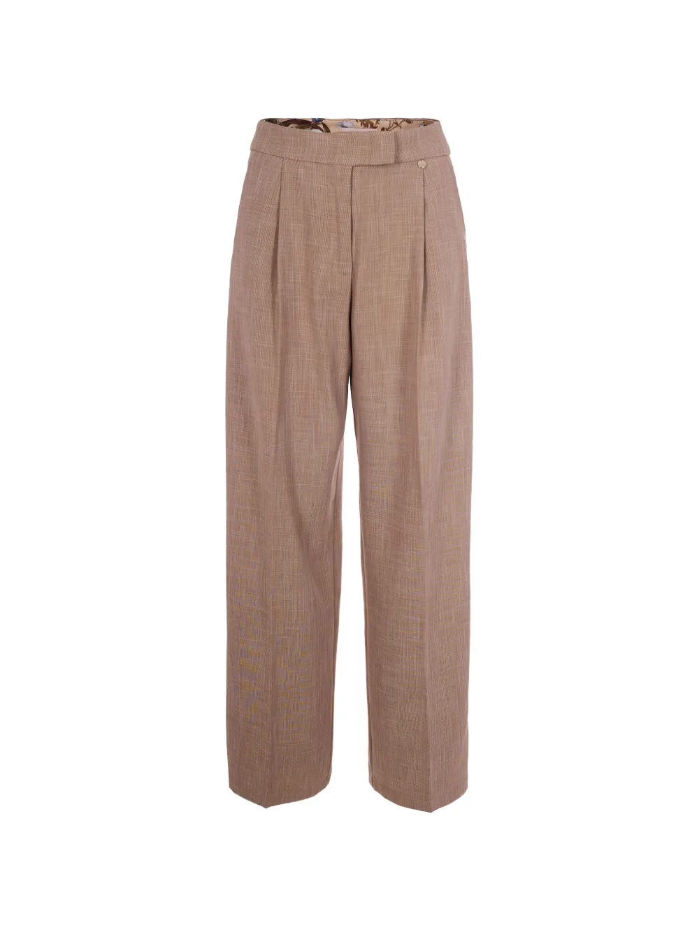 LIU JO pleat trousers - Marrone