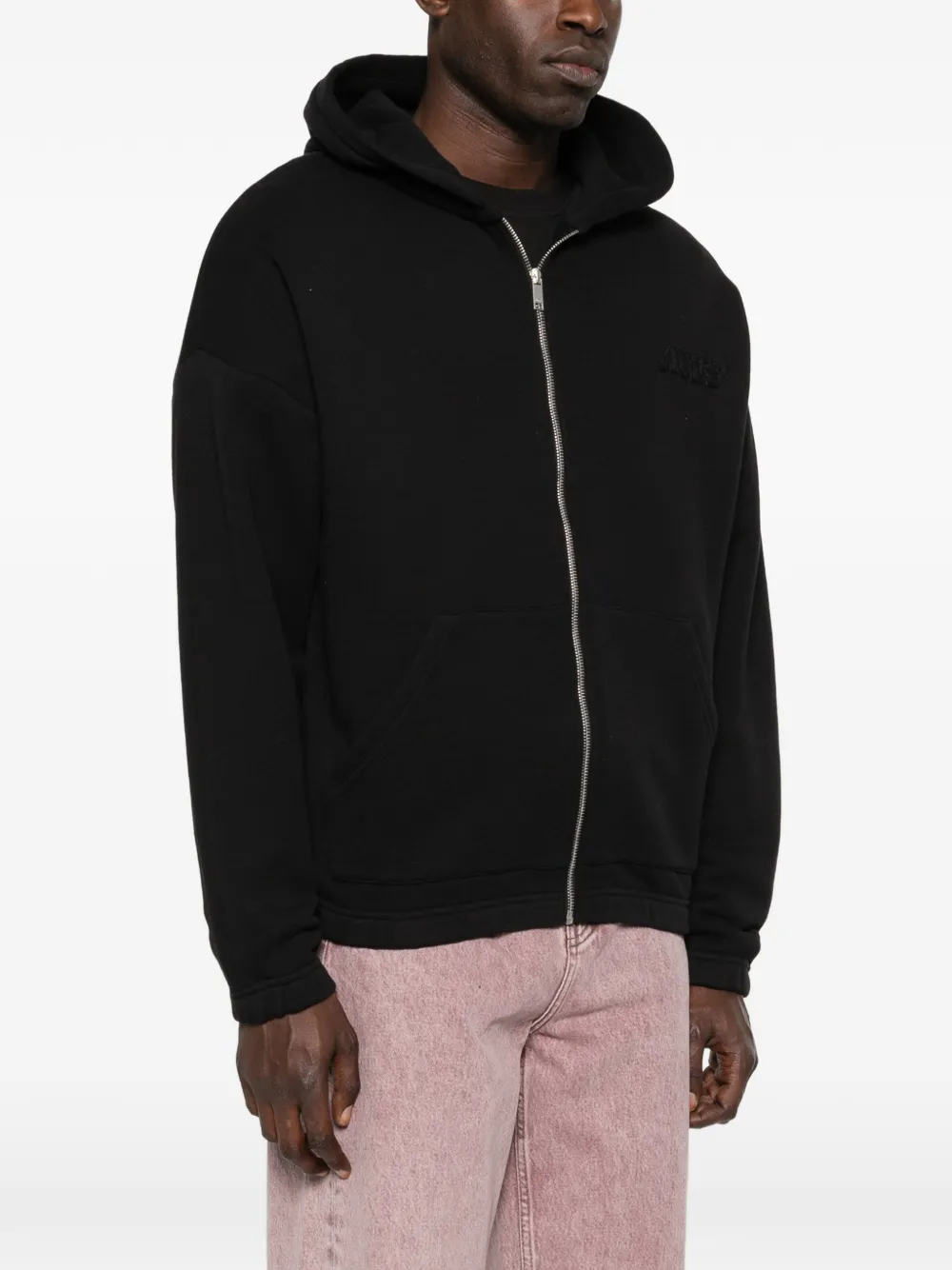 Autry Hoodie met rits Zwart