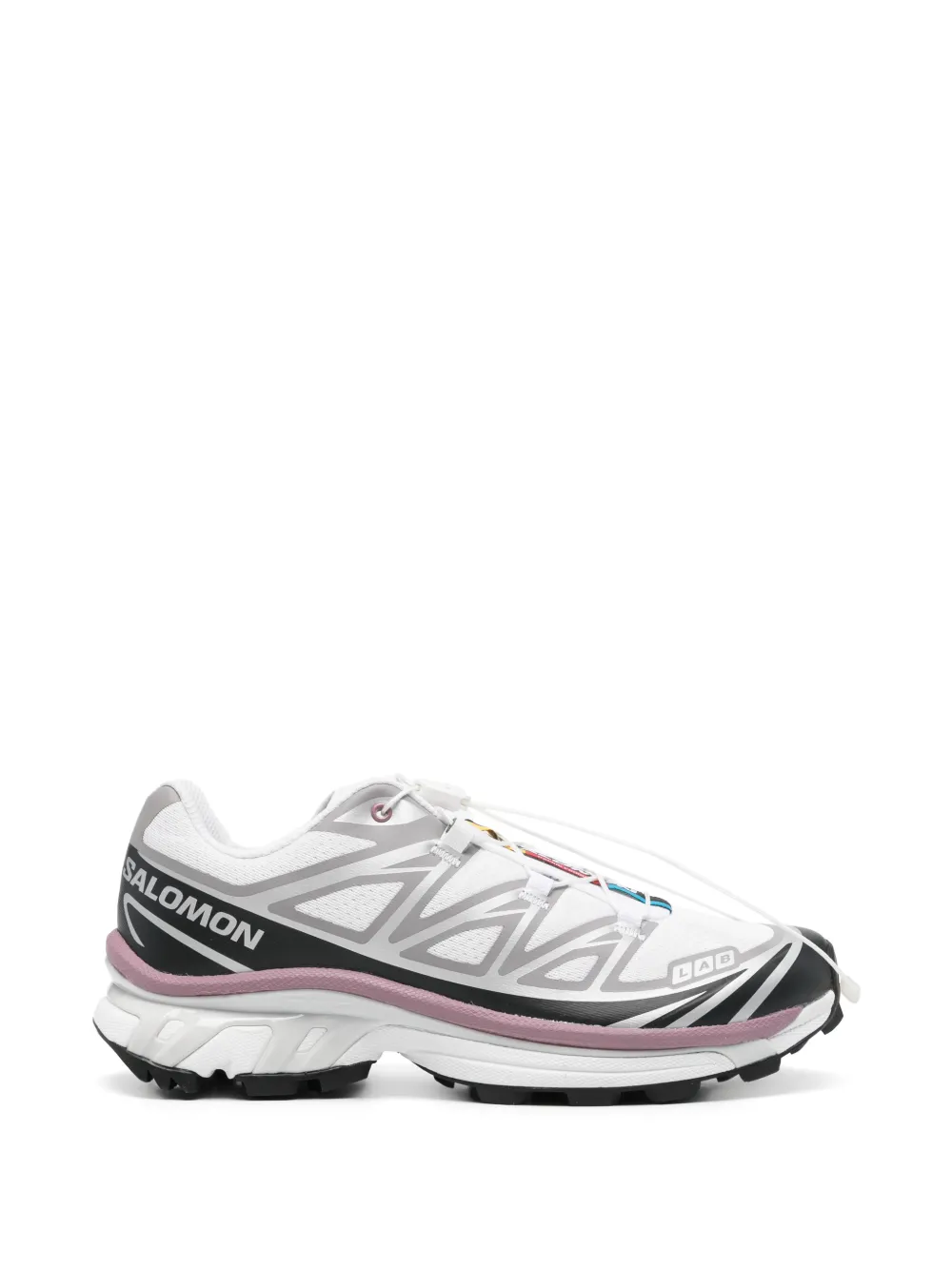 Salomon XT-6 logo print sneakers - Bianco