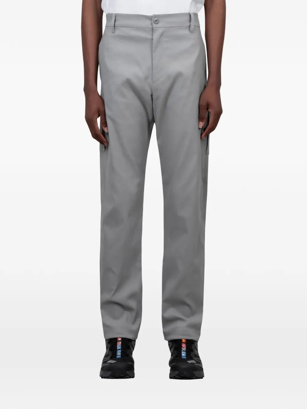 C.P. Company logo-patch cargo trousers - Grigio