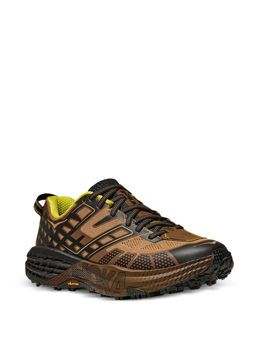 HOKA Speedgoat 2 sneakers met geometrisch patroon Bruin